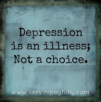 You say a person should never to things depressed Things You